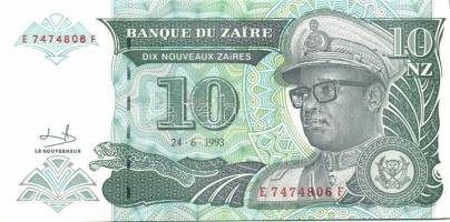 Zaire 8 db klf modern bankjegy T:1