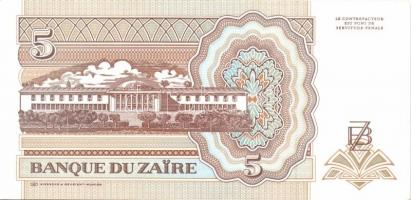 Zaire 8 db klf modern bankjegy T:1