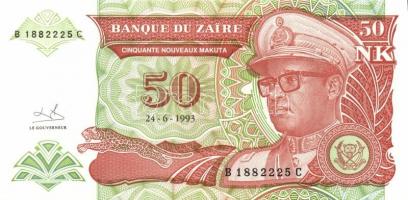 Zaire 8 db klf modern bankjegy T:1