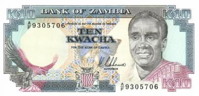 Zambia 6 db klf modern bankjegy T:1