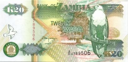 Zambia 6 db klf modern bankjegy T:1