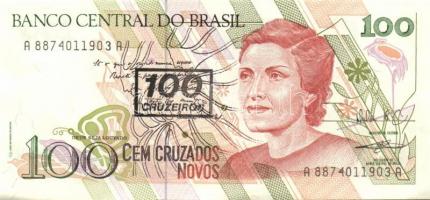 Brazília 21 db klf modern bankjegy T:1