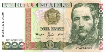 Peru 7 db klf modern bankjegy T:1