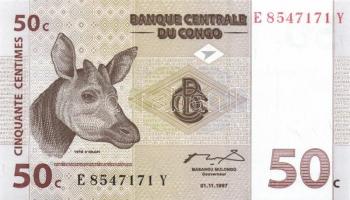 Kongó 8 db klf modern bankjegy T:1