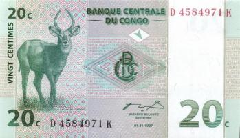 Kongó 8 db klf modern bankjegy T:1