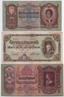 1930-1945. 5P-100P (7xklf) T:III,III- közte szép papír, folt, kis szakadás, fakult nyomat