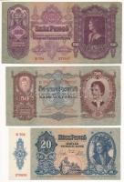 1930-1941. 5P-100P (5xklf) T:III közte szép papír, folt