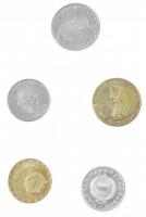 1987. 2f-20Ft (10xklf) forgalmi sor, "Magyar Népköztársaság - forgalmi érméi" feliratú cso...