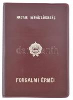 1987. 2f-20Ft (10xklf) forgalmi sor, "Magyar Népköztársaság - forgalmi érméi" feliratú cso...