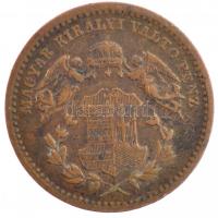 1868KB 1kr Cu "Angyalos címer" T:2 Hungary 1868KB 1 Kreuzer Cu "Coat of Arms with Ang...