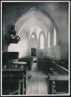 cca 1930 Tornyospálca, templombelső, hátoldalon feliratozott fotó, 23,5×17,5 cm