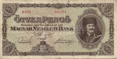 1945. 50P (10x) T:III,III/IV