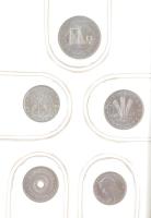 1981. 2f-10Ft (9xklf) forgalmi sor, "Magyar Népköztársaság - forgalmi érméi" feliratú mére...