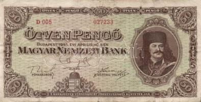 1945. 50P (10x) T:III,III/IV