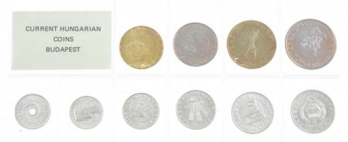 1986. 2f-20Ft (10xklf) érmés forgalmi sor fóliatokban T:1 / Hungary 1986. 2 Fillér - 20 Forint (10xdiff) coin set in foil case C:UNC Adamo FO19