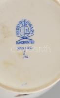Herendi Rothschild mintás porcelán füles váza, kézzel festett, jelzett, hibátlan, m: 33 cm