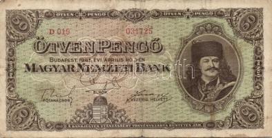 1945. 50P (10x) T:III,III/IV