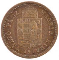 1886KB 1kr Cu "Középcímer" T:1- Adamo M4.1