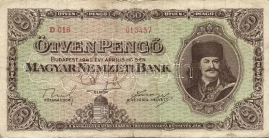 1945. 50P (10x) T:III,III/IV