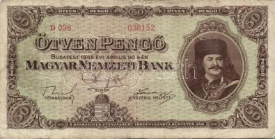 1945. 50P (10x) T:III,III/IV