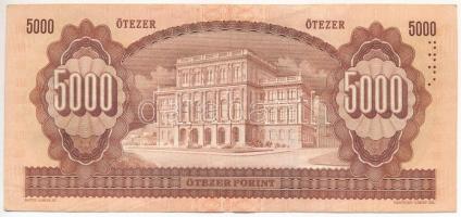 1990. 5000Ft "J 02993273" T:III Hungary 1990. 5000 Forint "J 02993273" C:F Adamo...