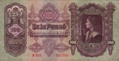 1930. 100P (22x) T:II+ többségében alig látható hajlással!