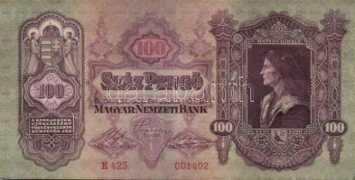 1930. 100P (22x) T:II+ többségében alig látható hajlással!