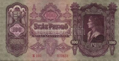 1930. 100P (22x) T:II+ többségében alig látható hajlással!