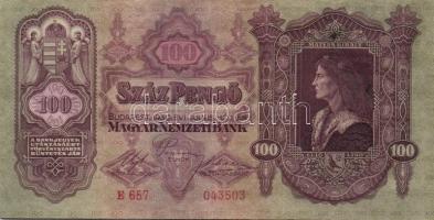 1930. 100P (22x) T:II+ többségében alig látható hajlással!