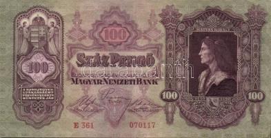 1930. 100P (22x) T:II+ többségében alig látható hajlással!