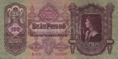 1930. 100P (22x) T:II+ többségében alig látható hajlással!