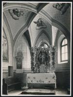 cca 1930 Balogd, római katolikus templom, 2 db fotó, hátoldalon feliratozott, 18×13 cm