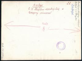 cca 1930 Balogd, római katolikus templom, 2 db fotó, hátoldalon feliratozott, 18×13 cm