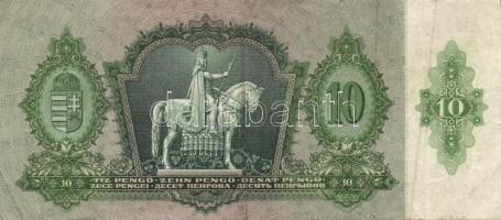 1936. 10P "*"-gal (3x) mindegyikben erős papírráncokkal T:II+,II