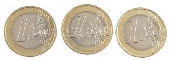 ~2002. 1E (3db) 3xklf multicolor rátéttel: Dunaújváros, Szekszárd, Mohács T:2
~2002. 1 Euro (3pcs) ...