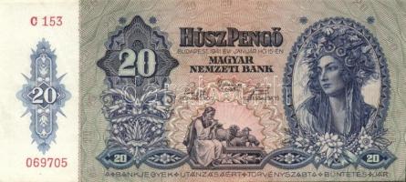 1932-1942. 10P (1x), 20P (6x), 50P (3x) összesen 10 db T:II+ mindegyik alig látható hajlással!