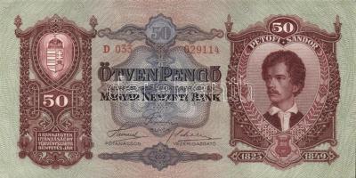 1932-1942. 10P (1x), 20P (6x), 50P (3x) összesen 10 db T:II+ mindegyik alig látható hajlással!