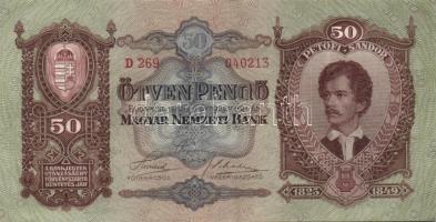 1932-1942. 10P (1x), 20P (6x), 50P (3x) összesen 10 db T:II+ mindegyik alig látható hajlással!