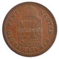 1891KB 1kr Cu "Fiume-címer" T:1- Adamo M4.1