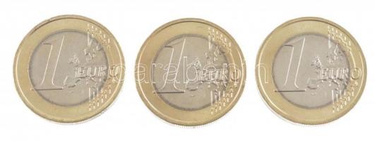 ~2002. 1E (3db) 3xklf multicolor rátéttel: Szeged, Szentes, Orosháza T:2
~2002. 1 Euro (3pcs) with ...