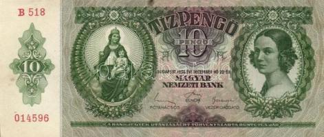 1936. 10P (15x) T:II+,II többsége alig látható hajlással!