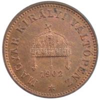 1902KB 1f bronz T:1 Hungary 1902KB 1 Fillér bronze C:UNC Adamo K1