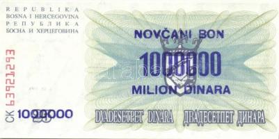 Bosznia-Hercegovina / Muszlim Köztársaság 10 klf modern bankjegy, benne "novcsani bon" T:I