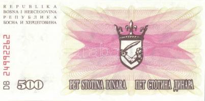 Bosznia-Hercegovina / Muszlim Köztársaság 10 klf modern bankjegy, benne "novcsani bon" T:I