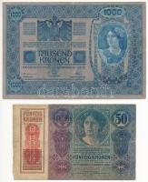 1913. 20K "1129 983008" II. kiadás + 1914. 50K "1095 000997" mindkettő piros &qu...