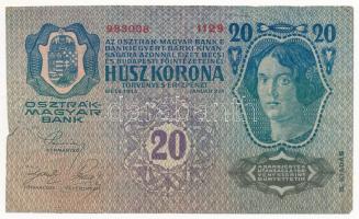 1913. 20K "1129 983008" II. kiadás + 1914. 50K "1095 000997" mindkettő piros &qu...