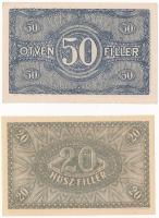 1920. 20f "05" + 50f "01" T:I,I- 
Adamo K1,K2