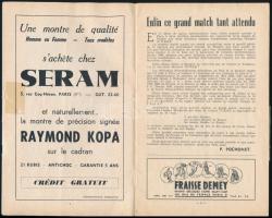 1956 Programme Officiel de la Fédération Francaise de Football, France-Hongarie, 22p