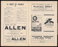 1956 Programme Officiel de la Fédération Francaise de Football, France-Hongarie, 22p