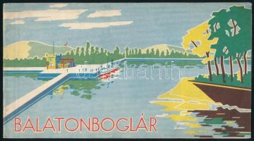 cca 1930 Balatonboglár, képekkel illusztrált utazási prospektus, 19p